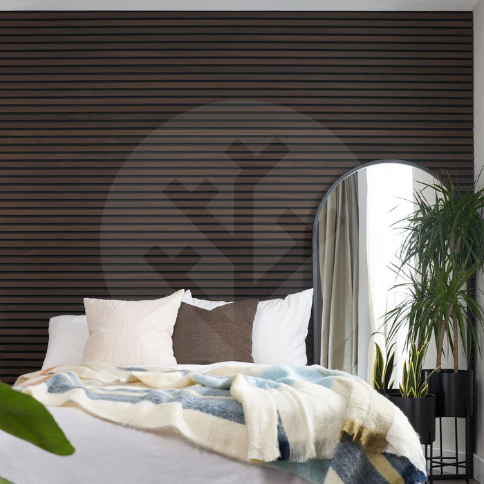 Acupanel® Contemporary Smoked Oak Acoustic Wood Wall Panels