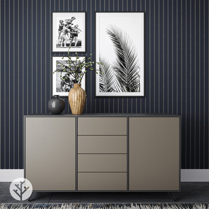 Acupanel® Luxe Colour Midnight Blue Acoustic Slat Wall Panels