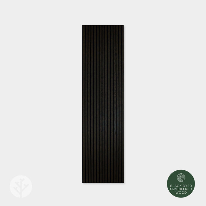 Acupanel® Charcoal Black Oak Acoustic Wood Wall Panel