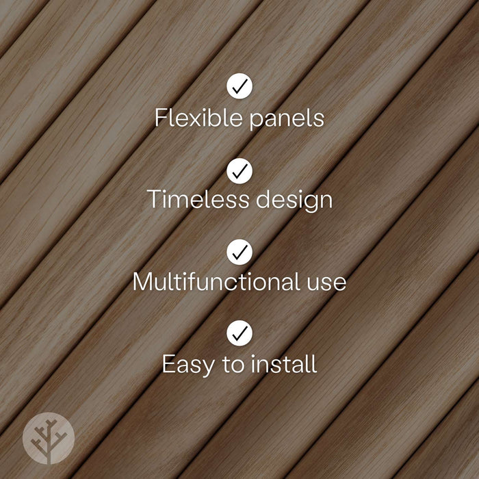 Flutto™ Oak Ridge Flexible Tambour Wood Panels