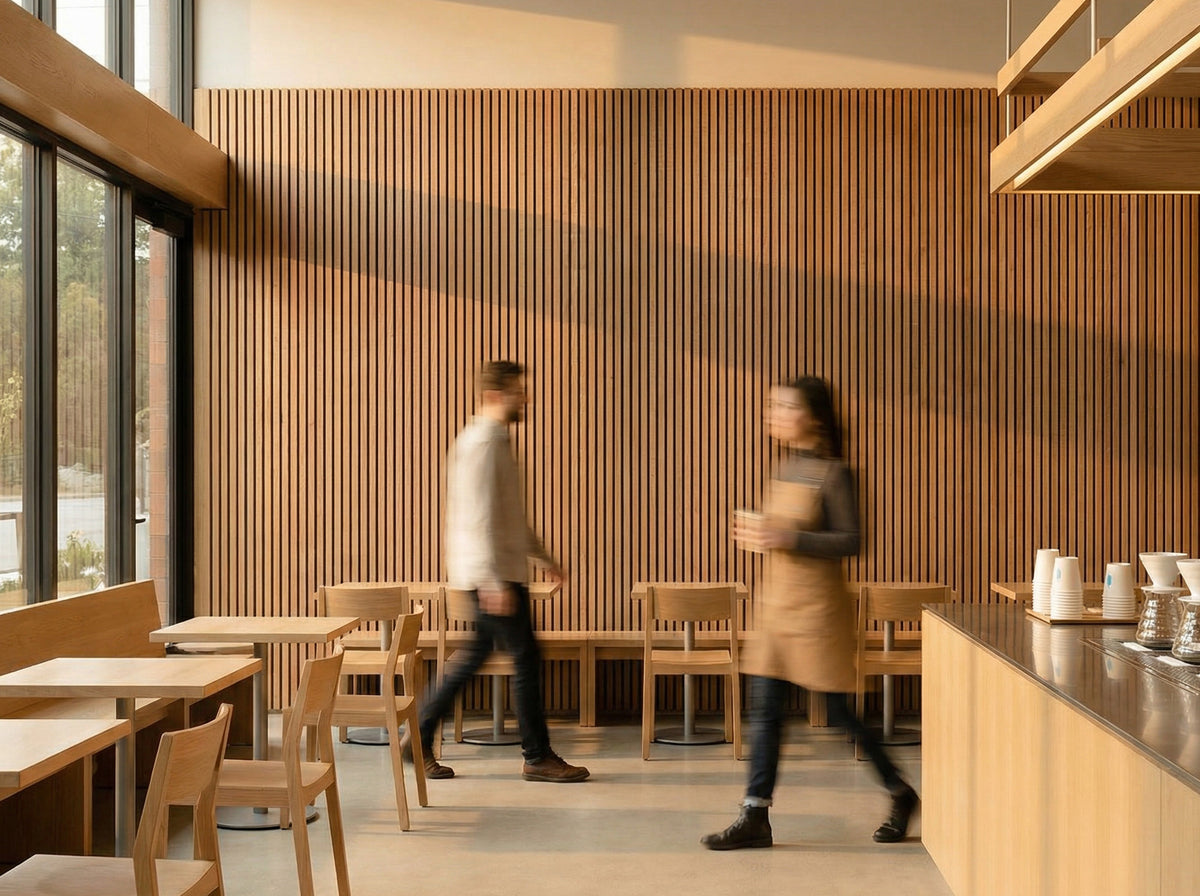 Acupanel® Oak Fire-Rated Acoustic Wood Wall Panels