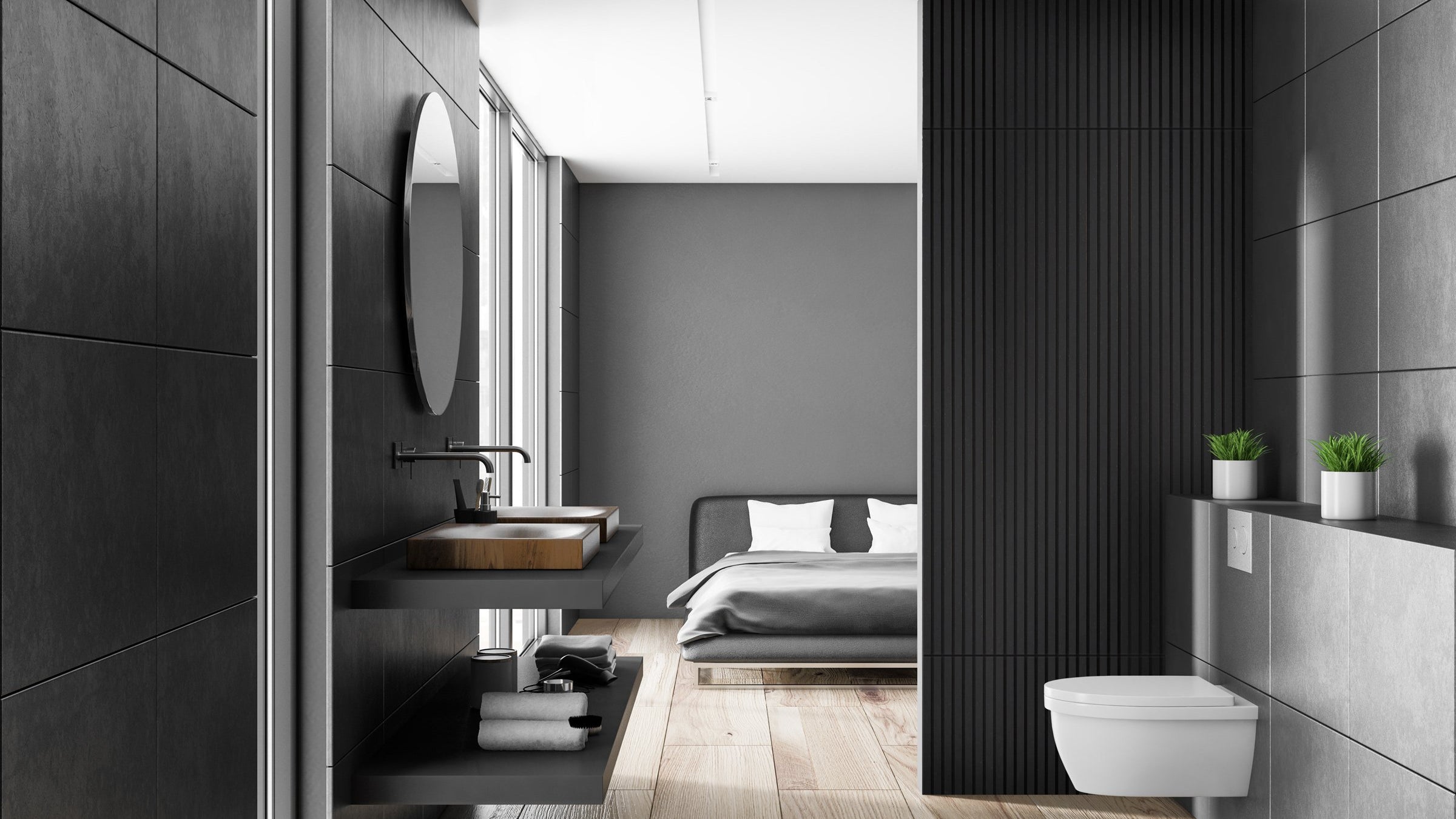 Wall panelling ideas for bathrooms using wood!