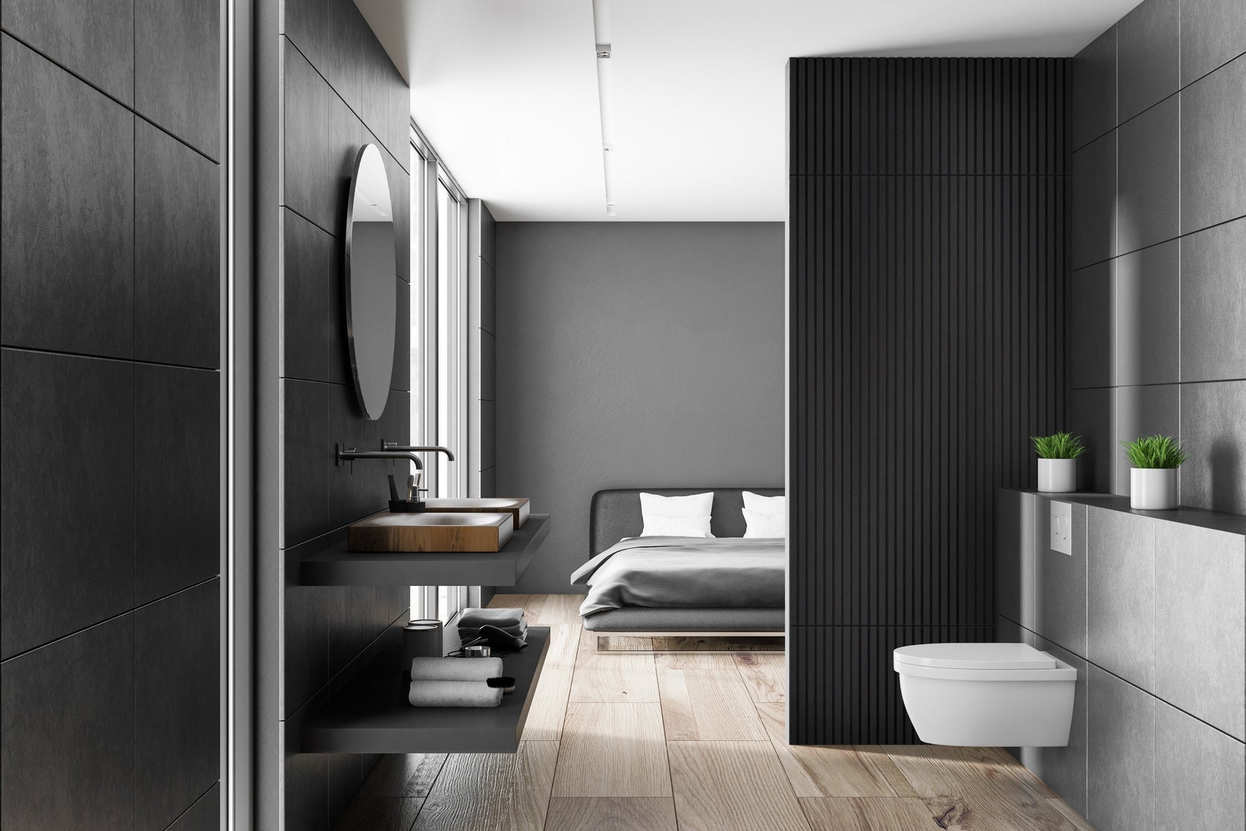 Wall panelling ideas for bathrooms using wood!