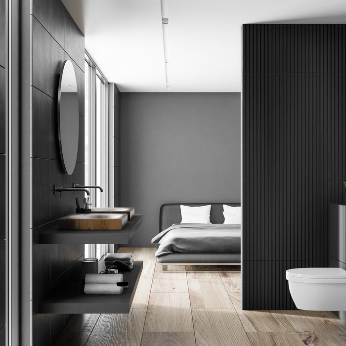 Wall panelling ideas for bathrooms using wood!