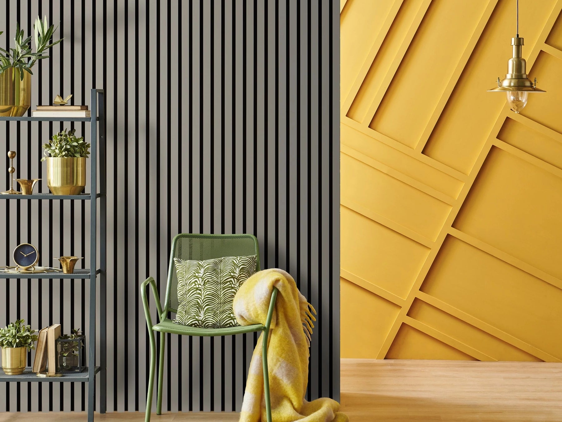 Achieve a stunning wood panelled wall in five simple steps…