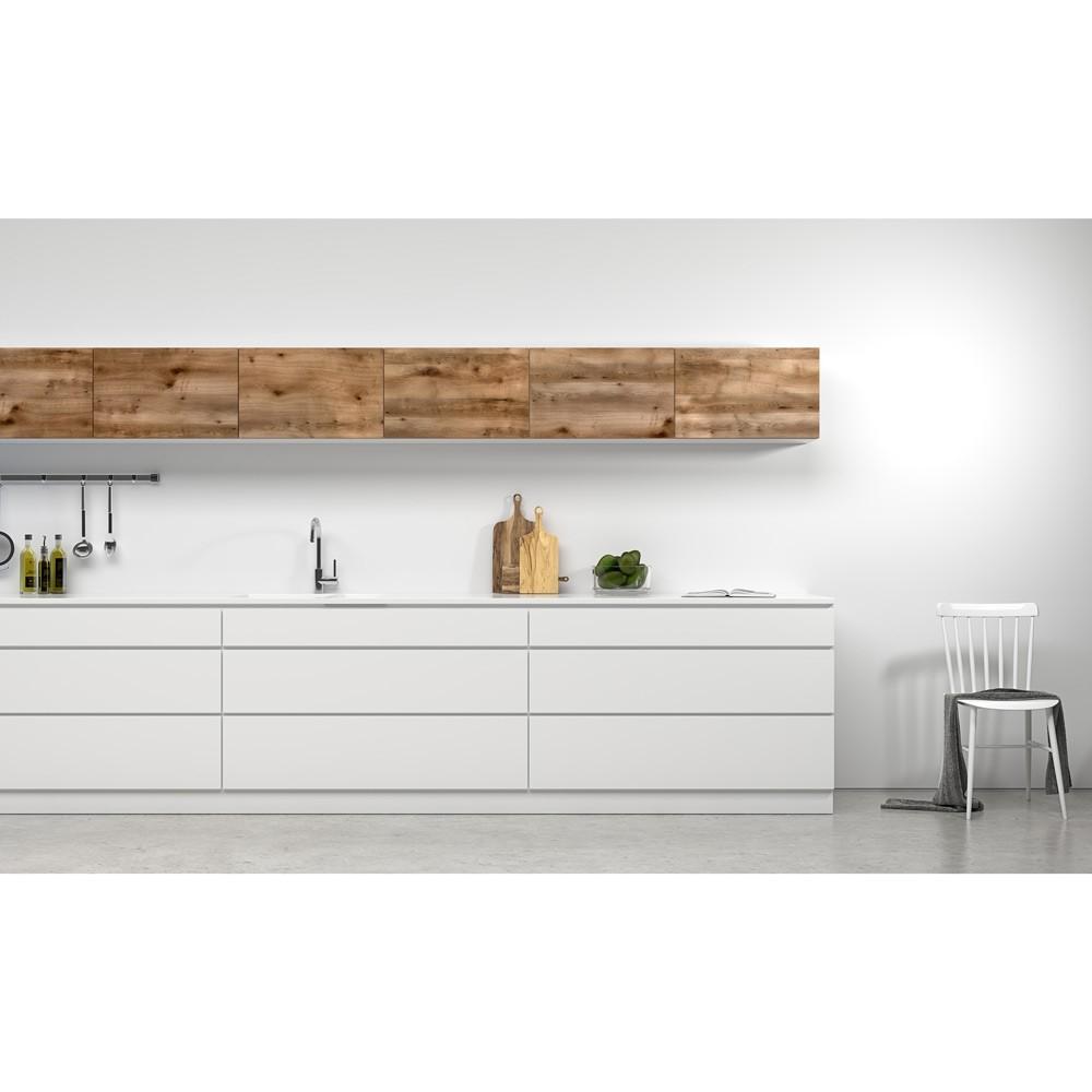 New kitchen looks with wood veneer…