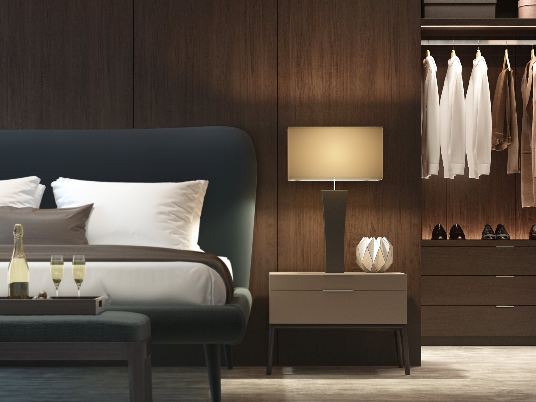 Modern and traditional types of wood wall panelling