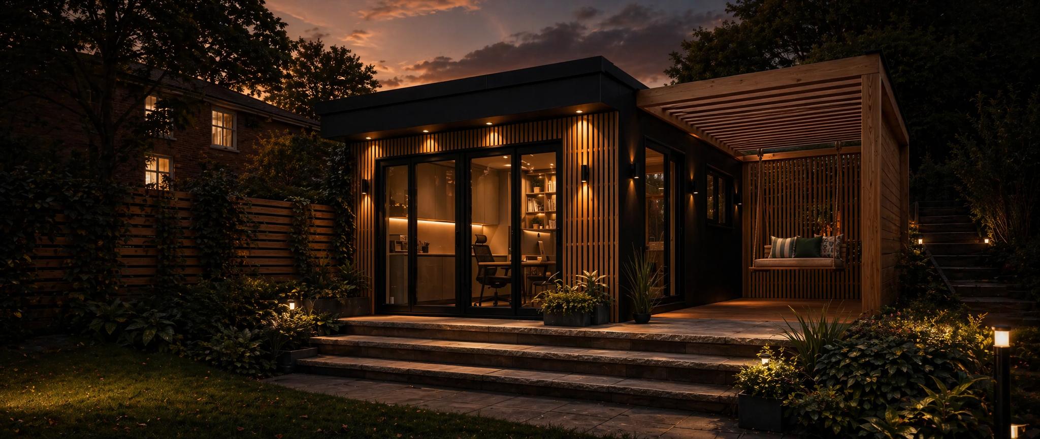 Plaank® exterior slat wall panels in oak finish installed on an outdoor facade