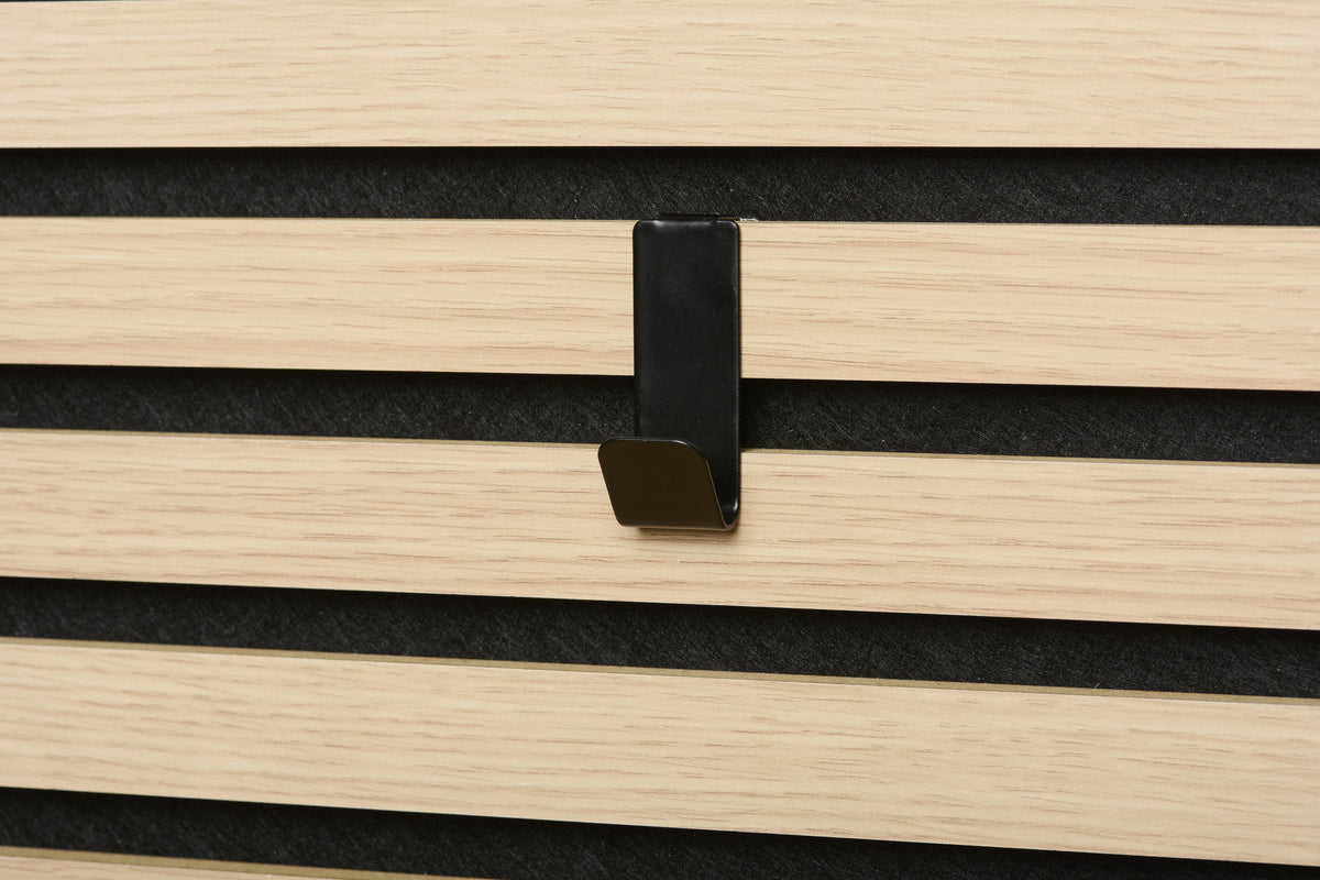 Black Wall Hooks (2pk) | Panel Accessories by Acupanel®