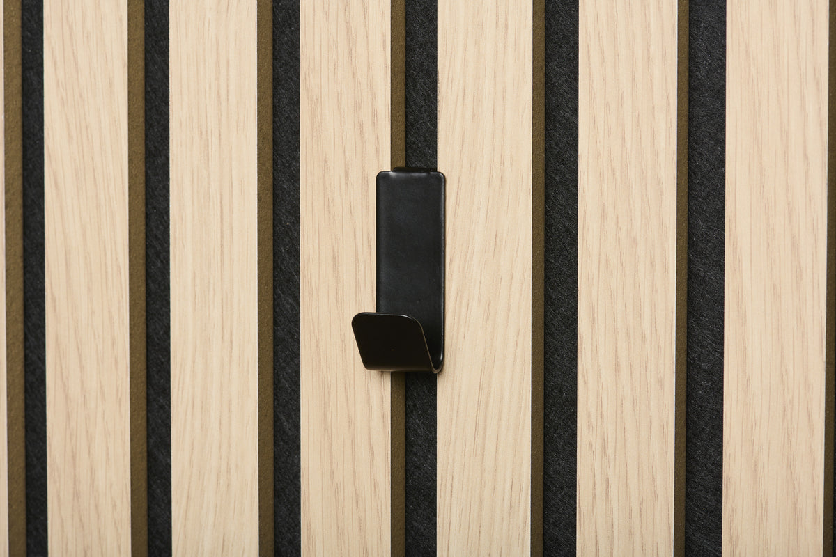 Black Wall Hooks (2pk) | Panel Accessories by Acupanel®