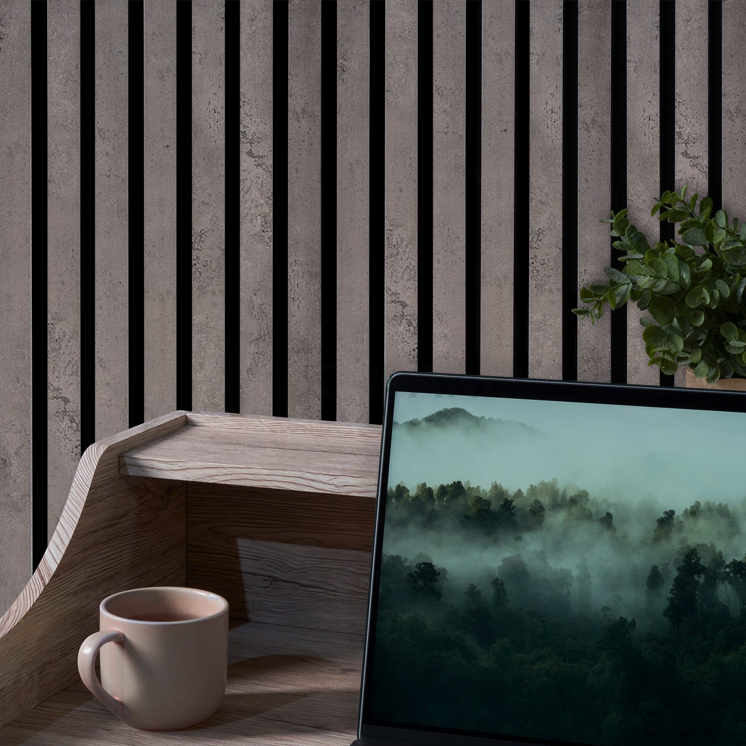 Acupanel® Colour Concrete Grey Acoustic Wall Panels