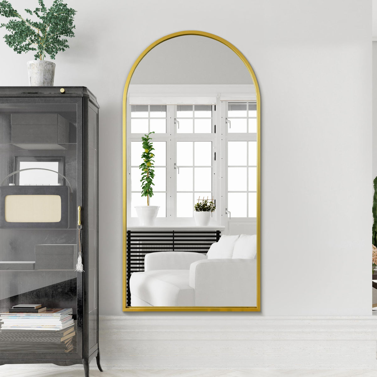 WVH® | The Arch | Metal Frame Leaner and Wall-Mountable Mirrors
