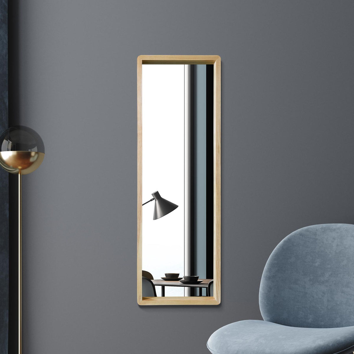 WVH® | The Natural Rectangular | Classic Leaner and Wall-Mountable Mirrors