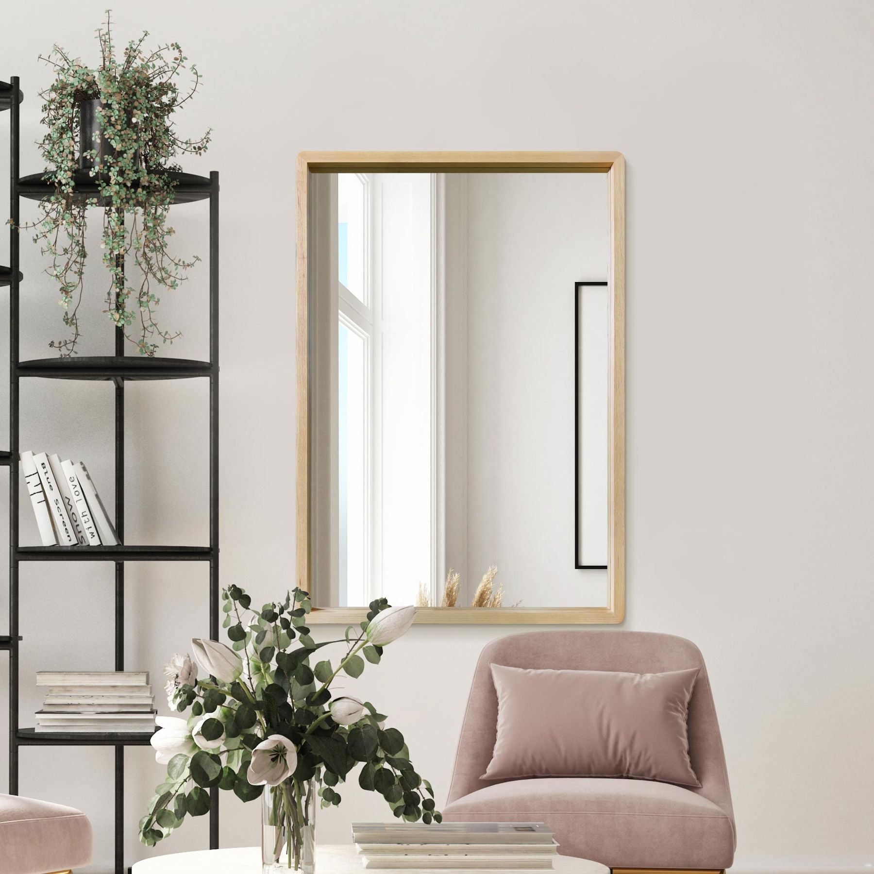 WVH® | The Natural Rectangular | Classic Leaner and Wall-Mountable Mirrors