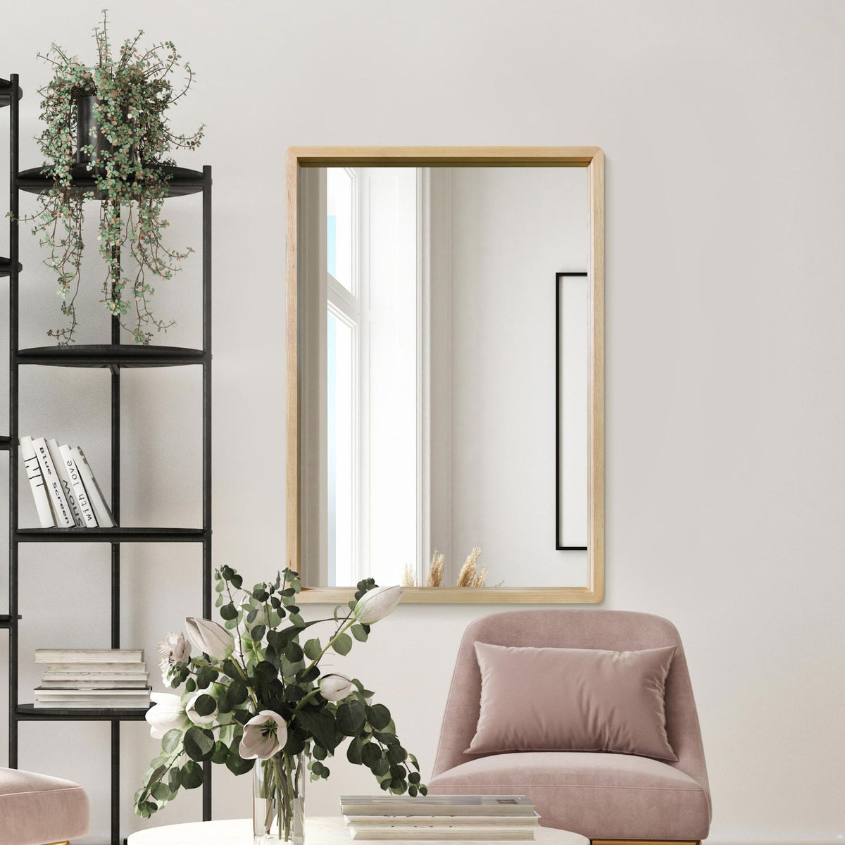WVH® | The Natural Rectangular | Classic Leaner and Wall-Mountable Mirrors