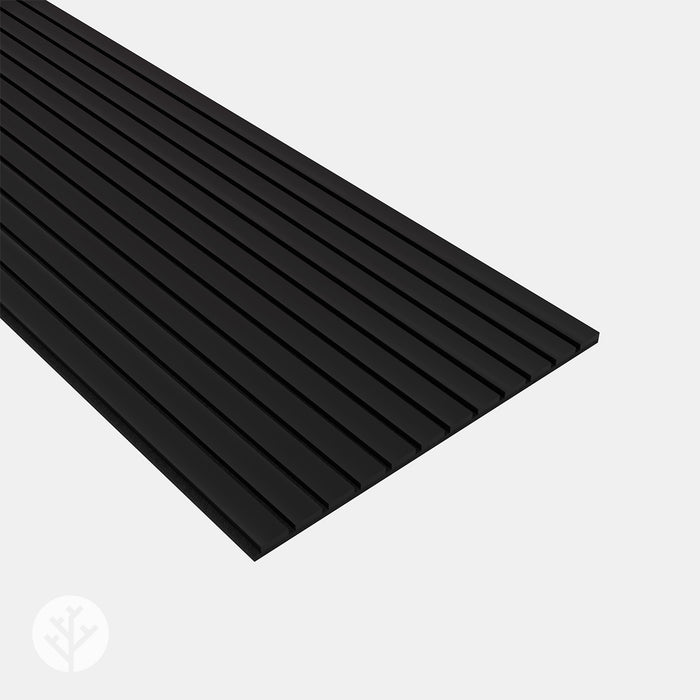 Acupanel® Luxe Colour Black Acoustic Slat Wall Panels
