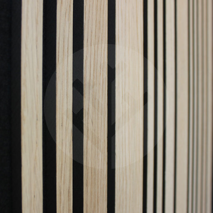 Acupanel® | Oak | Alternating Slat Wood Panels