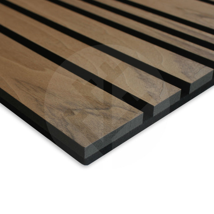 Acupanel® | Walnut | Alternating Slat Wood Wall Panels
