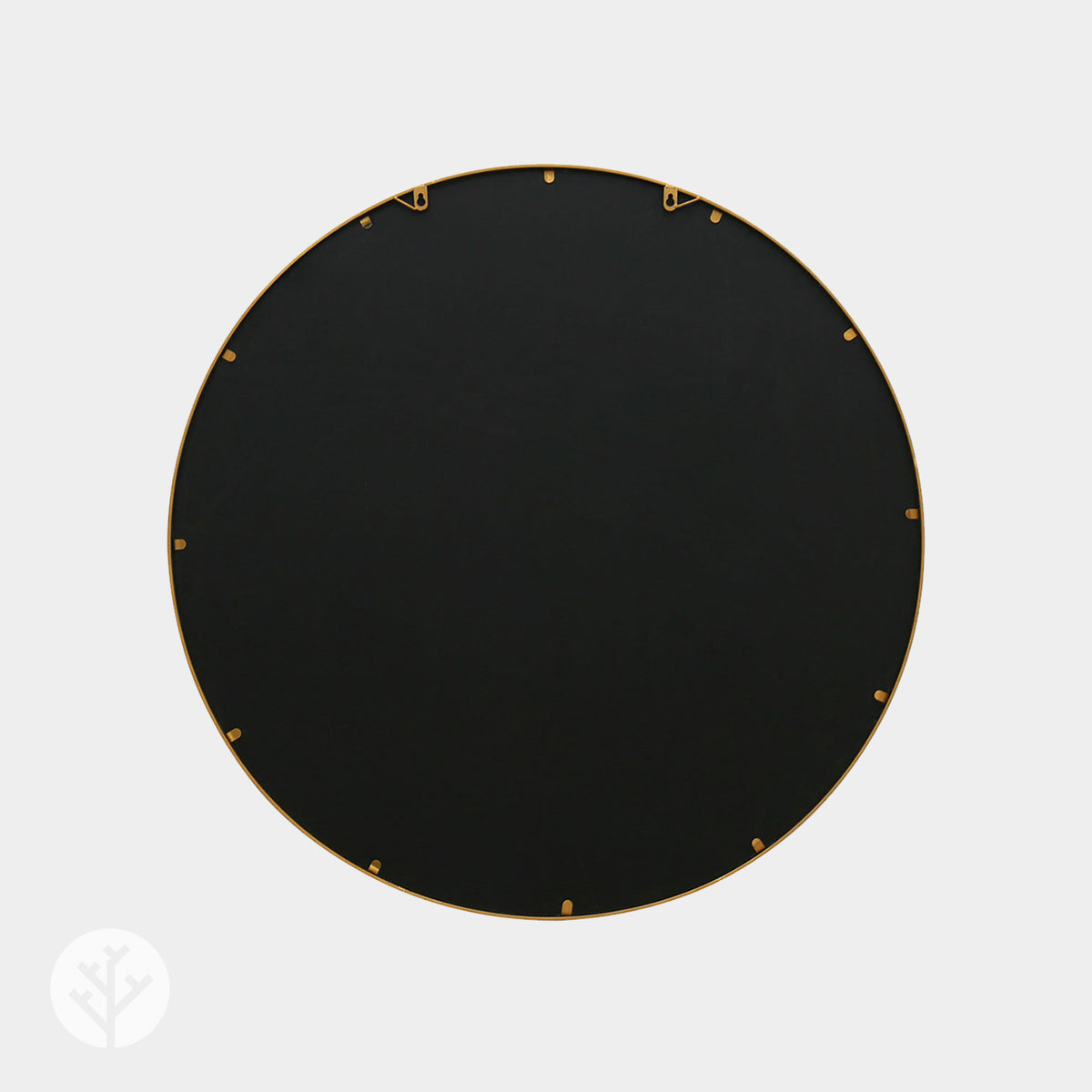 WVH® | The Industrial Round Grid | Metal Frame Window Wall-Mountable Mirrors