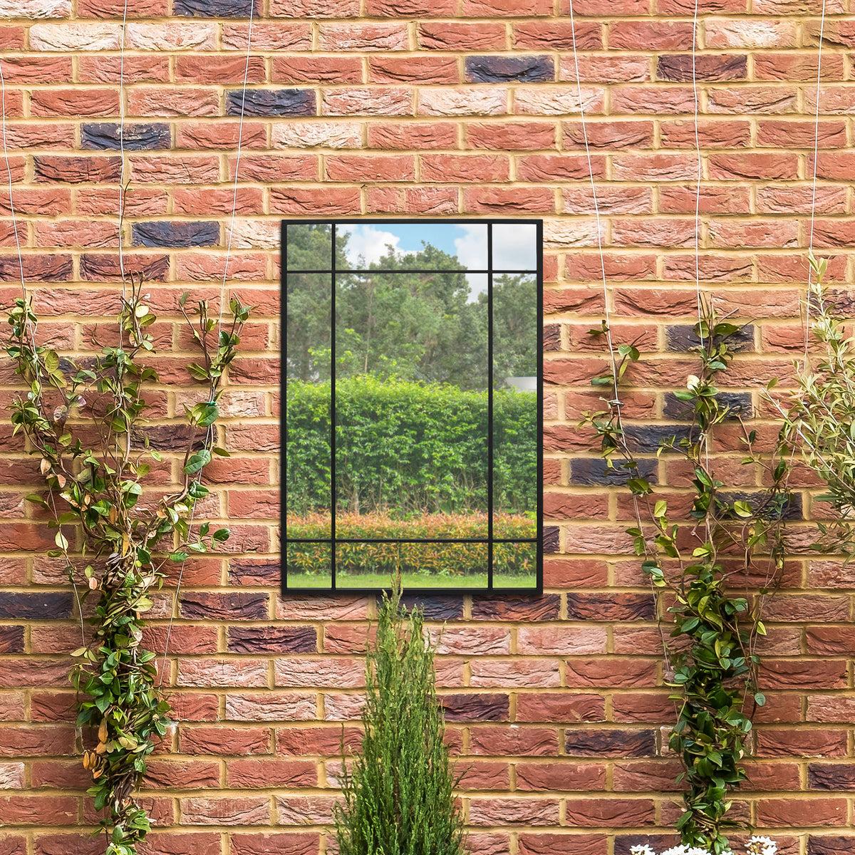 WVH® | The Industrial Pane | Window-Inspired Metal Frame Leaner and Wall-Mountable Mirrors