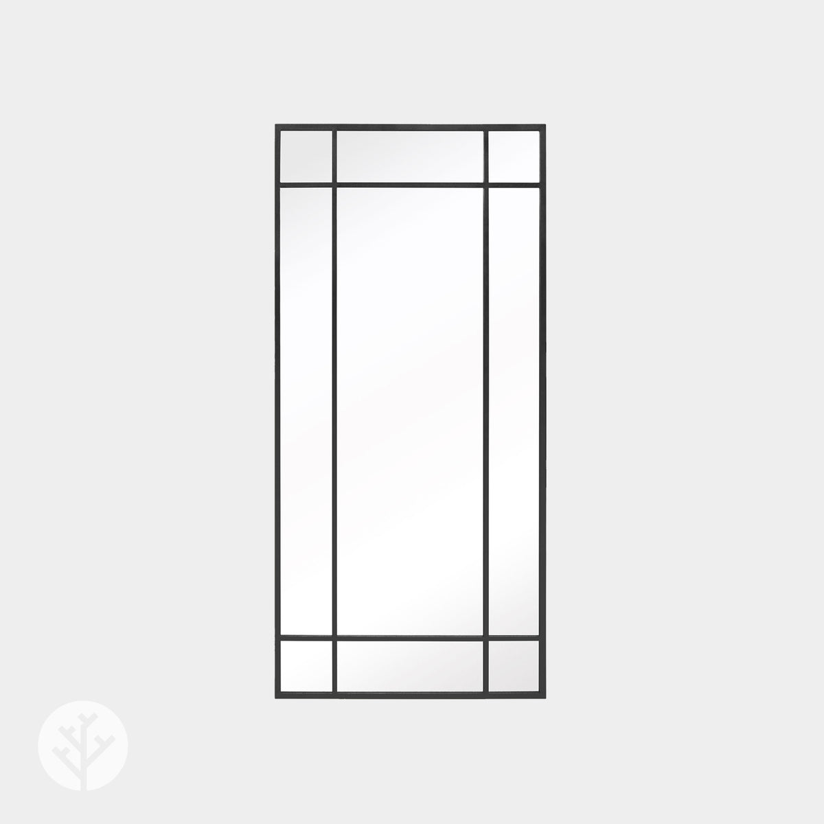 WVH® | The Industrial Pane | Window-Inspired Metal Frame Leaner and Wall-Mountable Mirrors