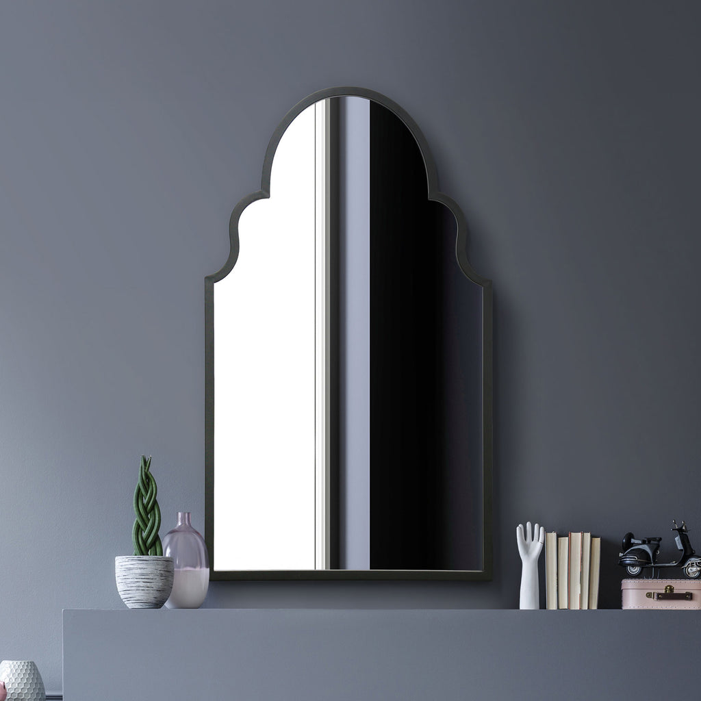 WVH® The Arch Elegant Metal Frame Leaner and WallMountable Mirror
