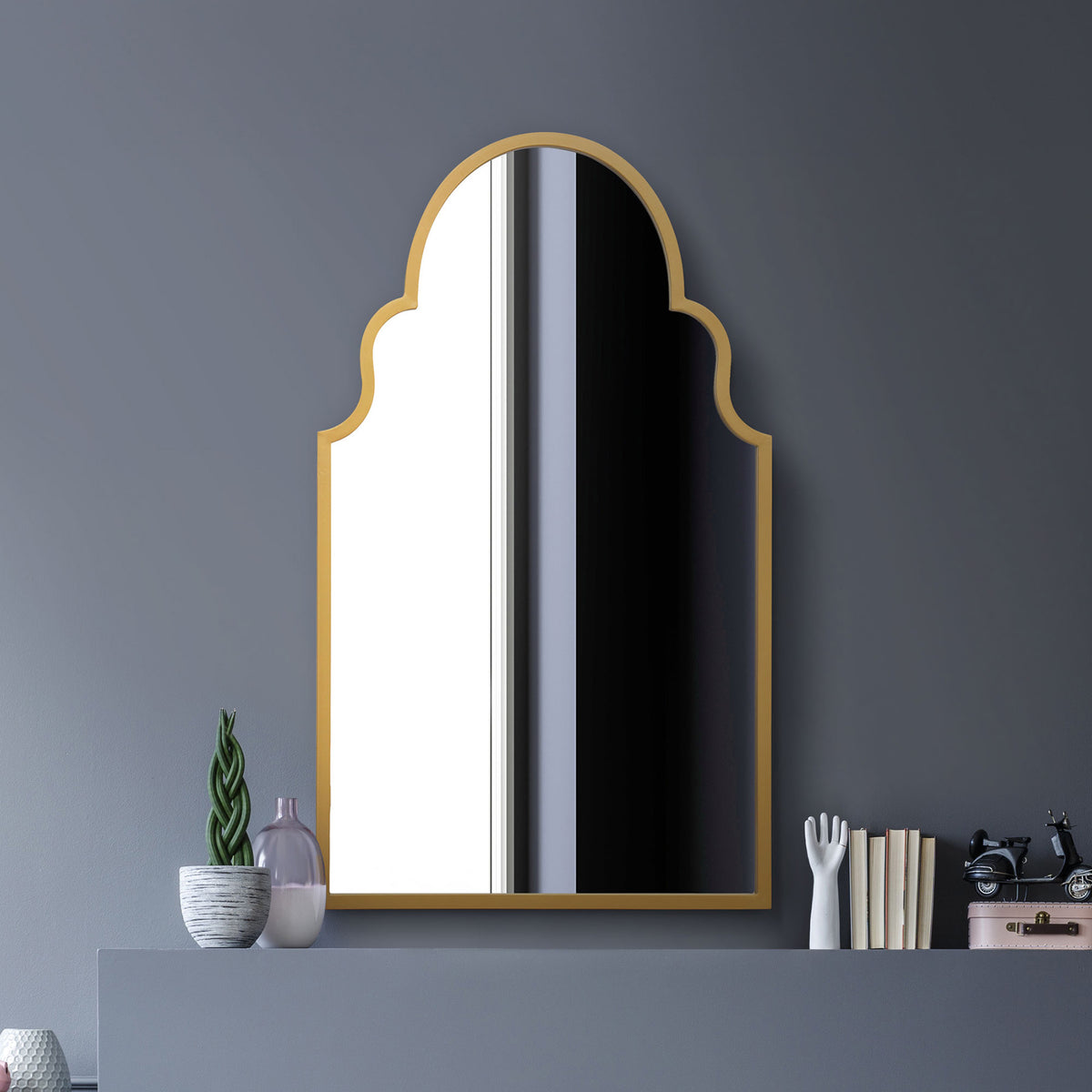 WVH® | The Arch Elegant | Metal Frame Leaner and Wall-Mountable Mirrors