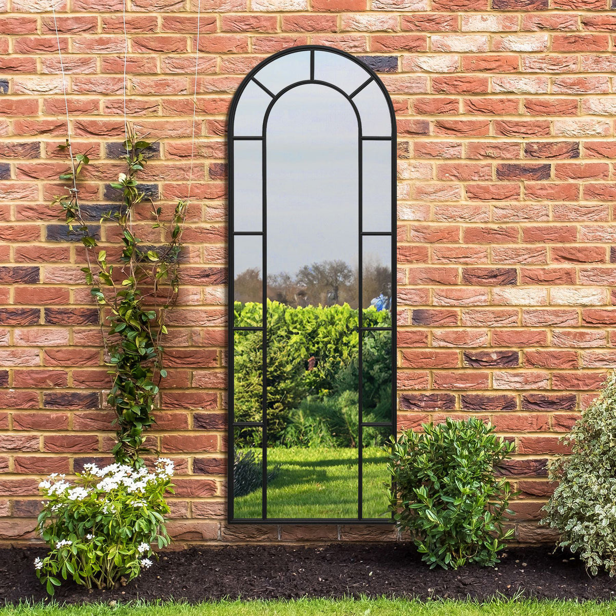 WVH® | The Arch Pane | Window-Inspired Metal Frame Leaner and Wall-Mountable Mirrors