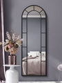 WVH® | The Arch Pane | Window-Inspired Metal Frame Leaner and Wall-Mountable Mirrors
