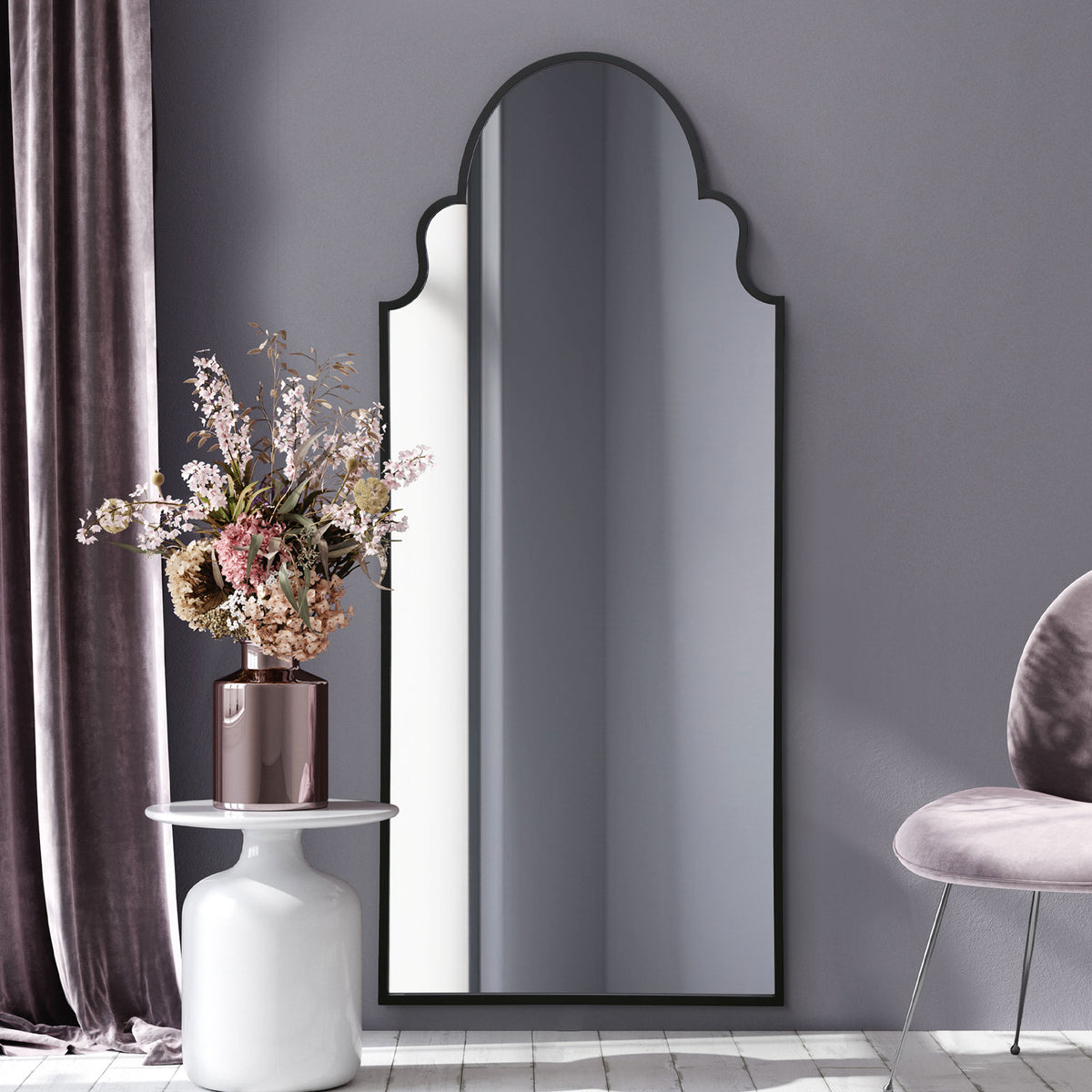WVH® | The Arch Elegant | Metal Frame Leaner and Wall-Mountable Mirrors