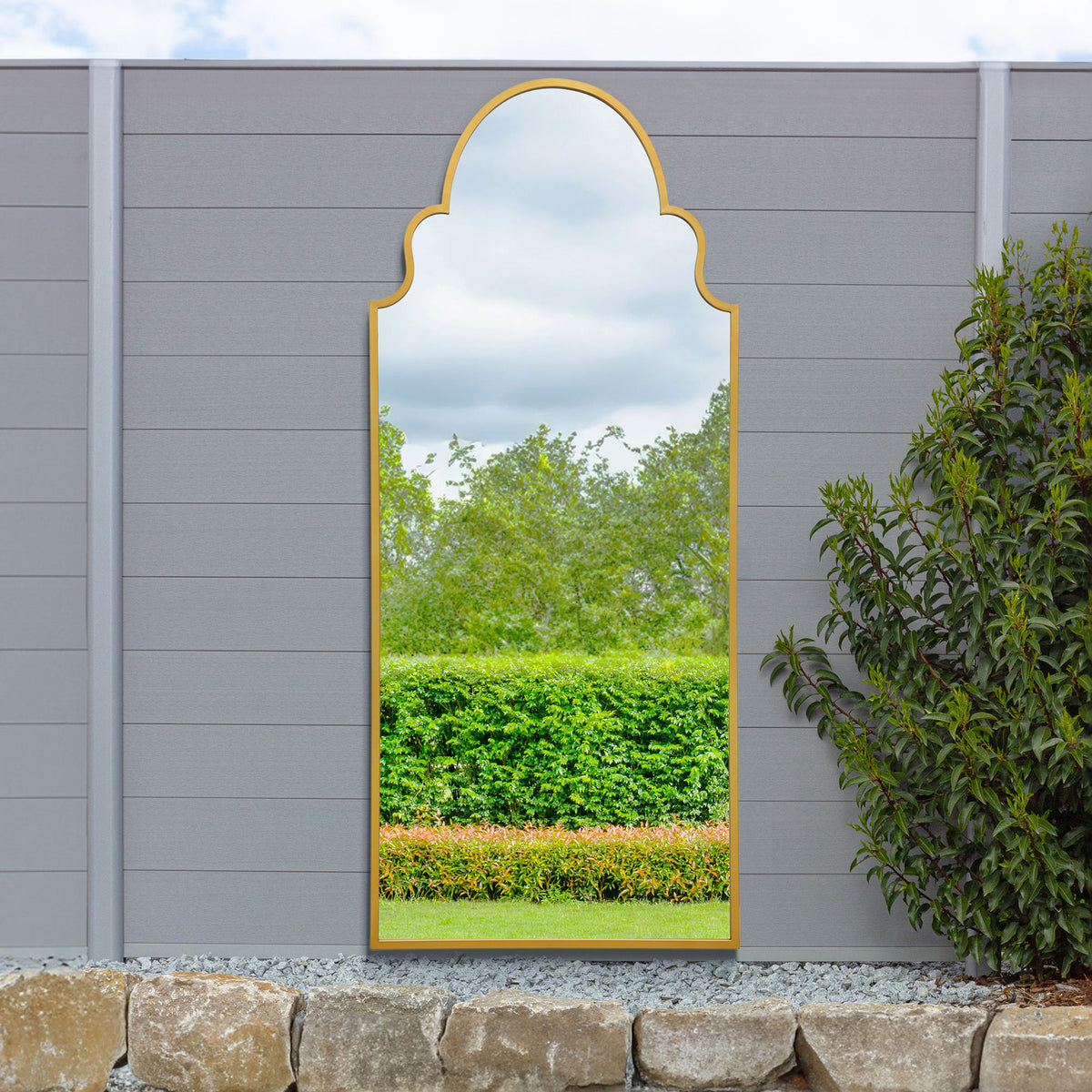 WVH® | The Arch Elegant | Metal Frame Leaner and Wall-Mountable Mirrors