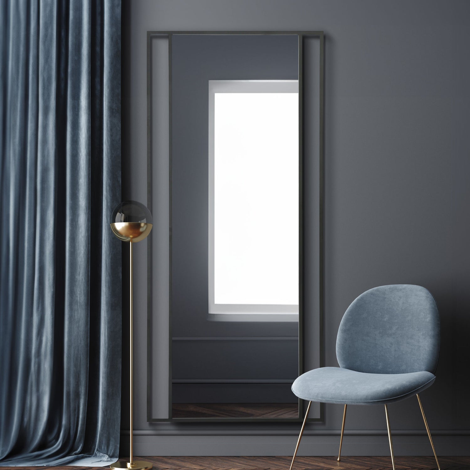 WVH® | The Industrial Window | Leaner and Wall-Mountable Mirrors