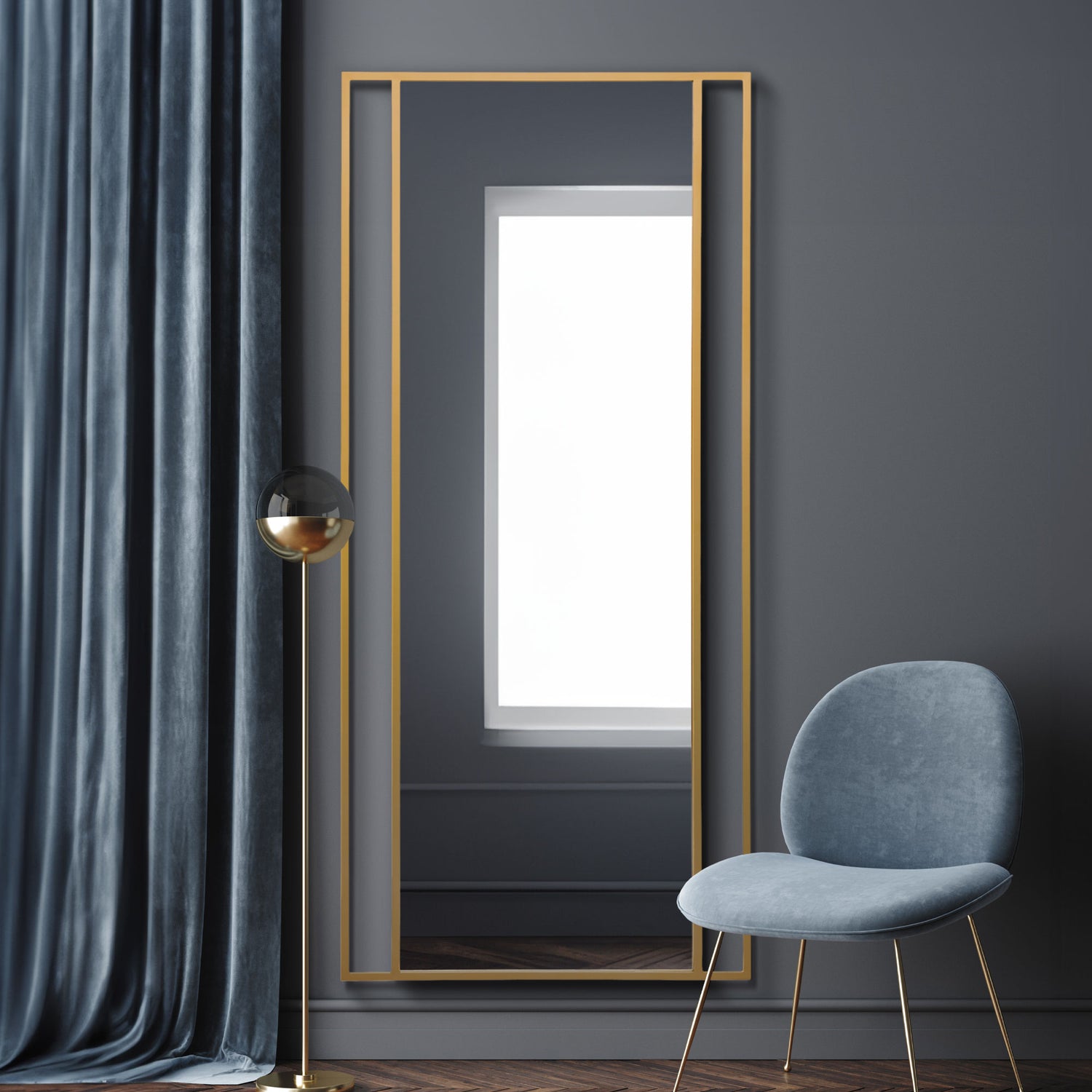 WVH® | The Industrial Window | Leaner and Wall-Mountable Mirrors