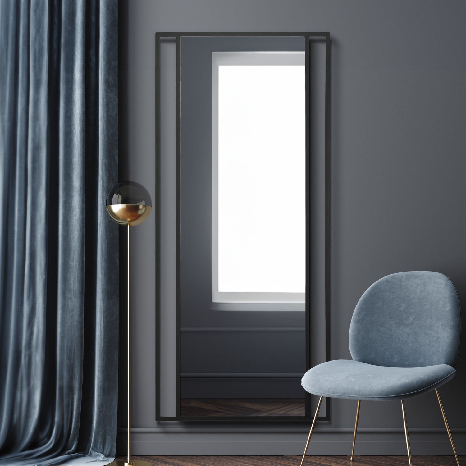 WVH® | The Industrial Window | Leaner and Wall-Mountable Mirrors