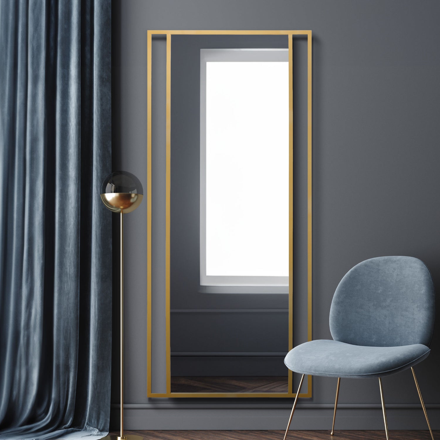 WVH® | The Industrial Window | Leaner and Wall-Mountable Mirrors
