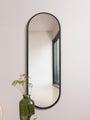 WVH® | The Industrial Oval | Metal Frame Oblong Wall-Mountable Mirrors