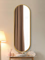 WVH® | The Industrial Oval | Metal Frame Oblong Wall-Mountable Mirrors