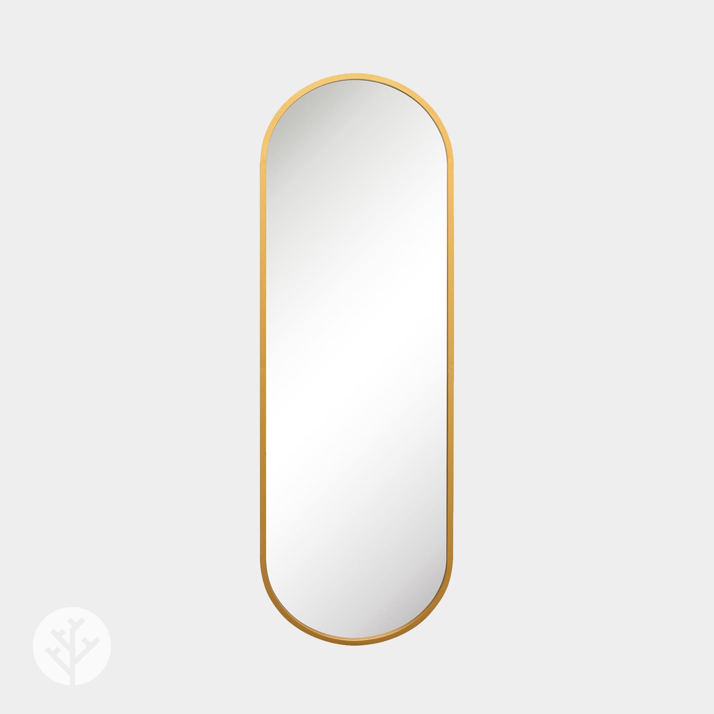 WVH® | The Industrial Oval | Metal Frame Oblong Wall-Mountable Mirrors