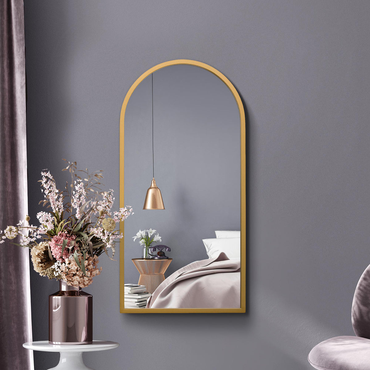 WVH® | The Arch | Metal Frame Leaner and Wall-Mountable Mirrors
