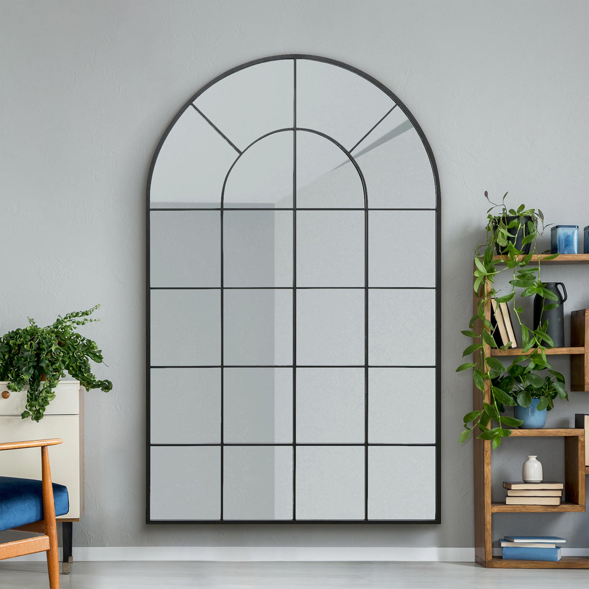 WVH® | The Arch Grid | Metal Frame Leaner and Wall-Mountable Mirrors