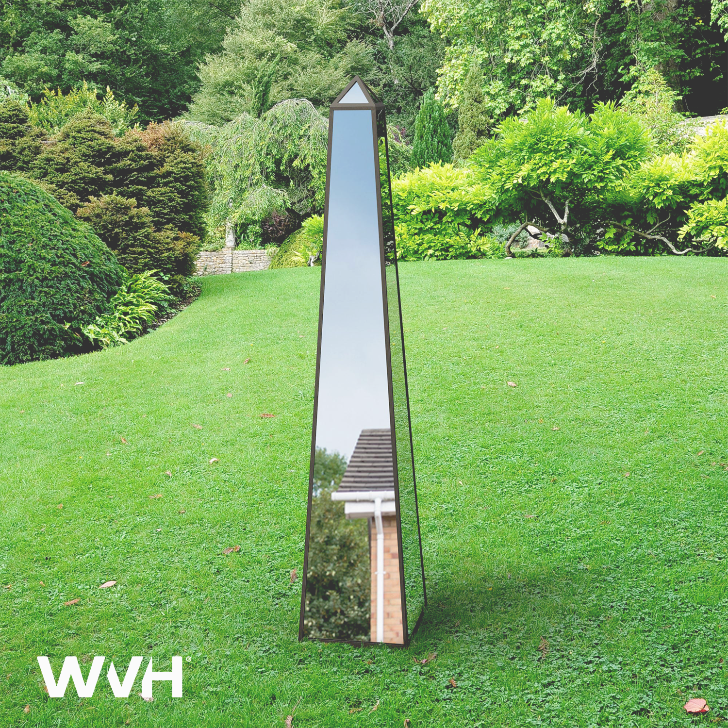 WVH® | The Obelisk | Metal Frame Free-Standing Garden Mirrors