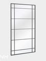 WVH® | The Industrial Wide Pane | Metal Frame Leaner and Wall-Mountable Mirrors
