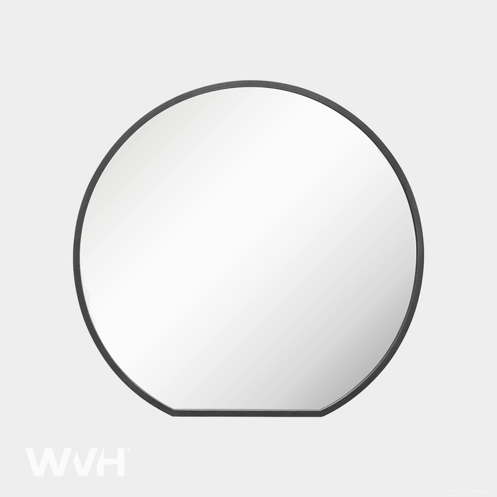 WVH® | The Round Flat-Base | Metal Frame Wall-Mountable Mirrors