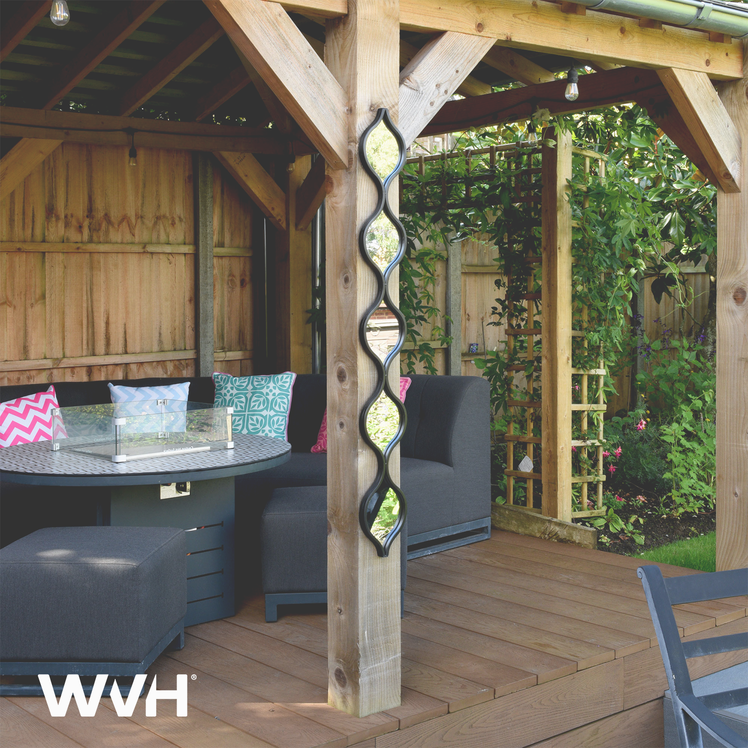 WVH® | The Industrial Droplets | Metal Frame Wall-Mountable Garden Mirrors