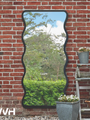 WVH® | The Wave Rectangle | Metal Frame Leaner and Wall-Mountable Garden Mirrors