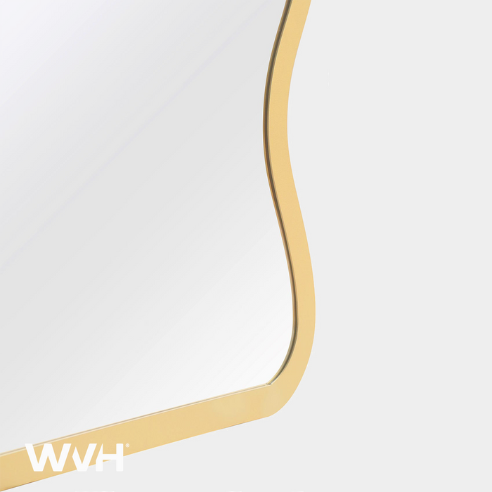 WVH® | The Wave Rectangle | Metal Frame Leaner and Wall-Mountable Garden Mirrors