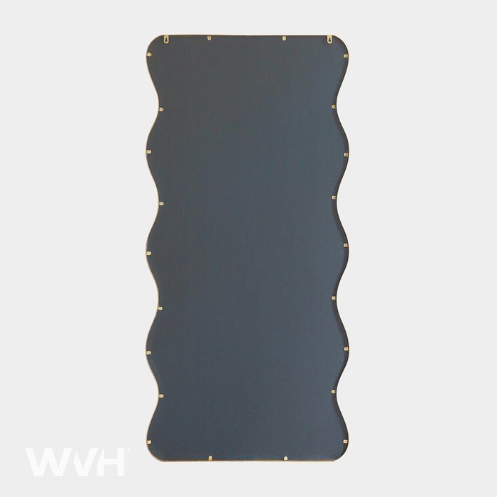 WVH® | The Wave Rectangle | Metal Frame Leaner and Wall-Mountable Garden Mirrors