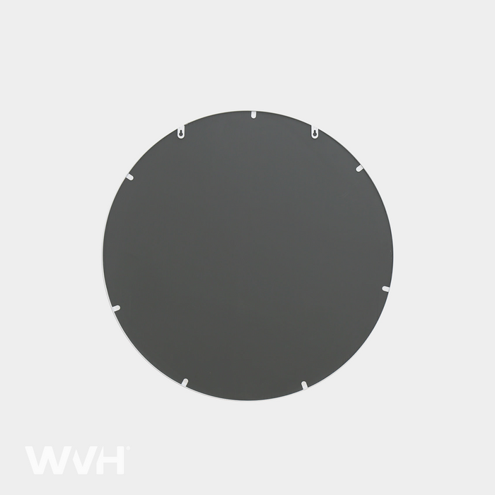 WVH® | Decal Round | Decorative Pattern Metal Frame Wall-Mountable Mirrors