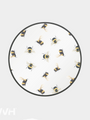 WVH® | Decal Round | Decorative Pattern Metal Frame Wall-Mountable Mirrors