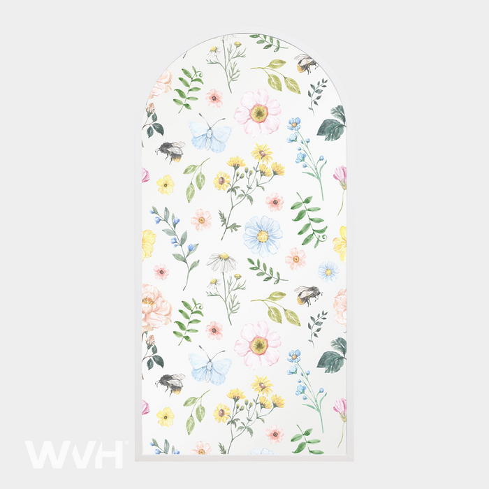 WVH® | Decal Arch | Decorative Pattern Metal Frame Leaner and Wall-Mountable Mirrors